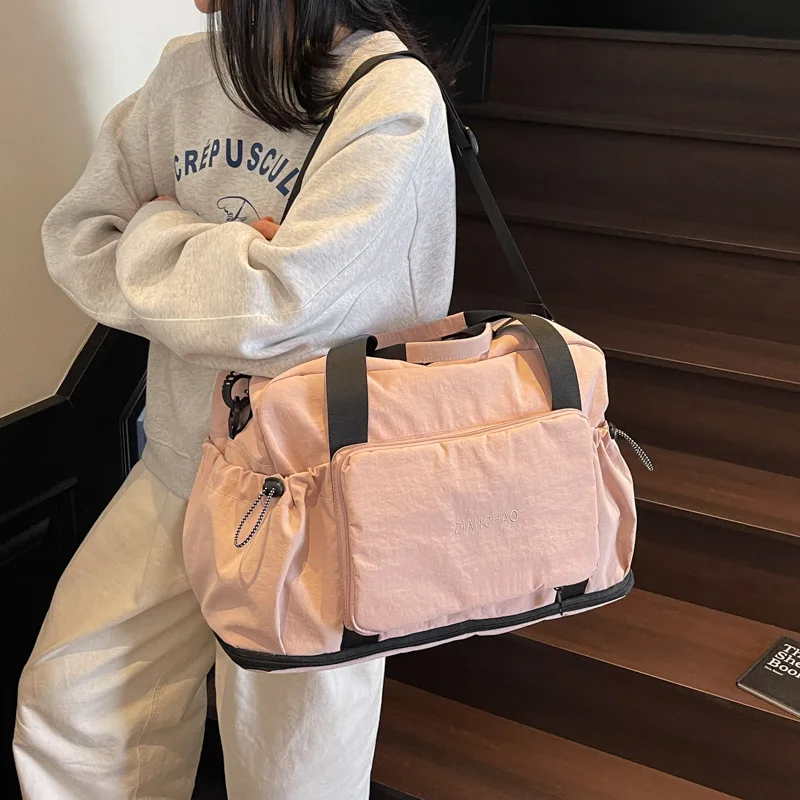 

New Girl Boy Travel Bag Large Capacity Female Expandable Portable Storage Bag Lightweight Luggage Bag Outdoor Sports Bag