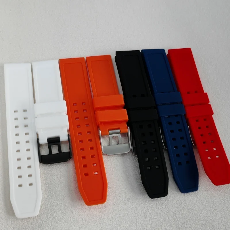 23mm Military Diving Sports Watchband for Luminox Watch 3051 7251 3050 1820 7251 3051 Silicone Rubber Watch Strap Black Belt