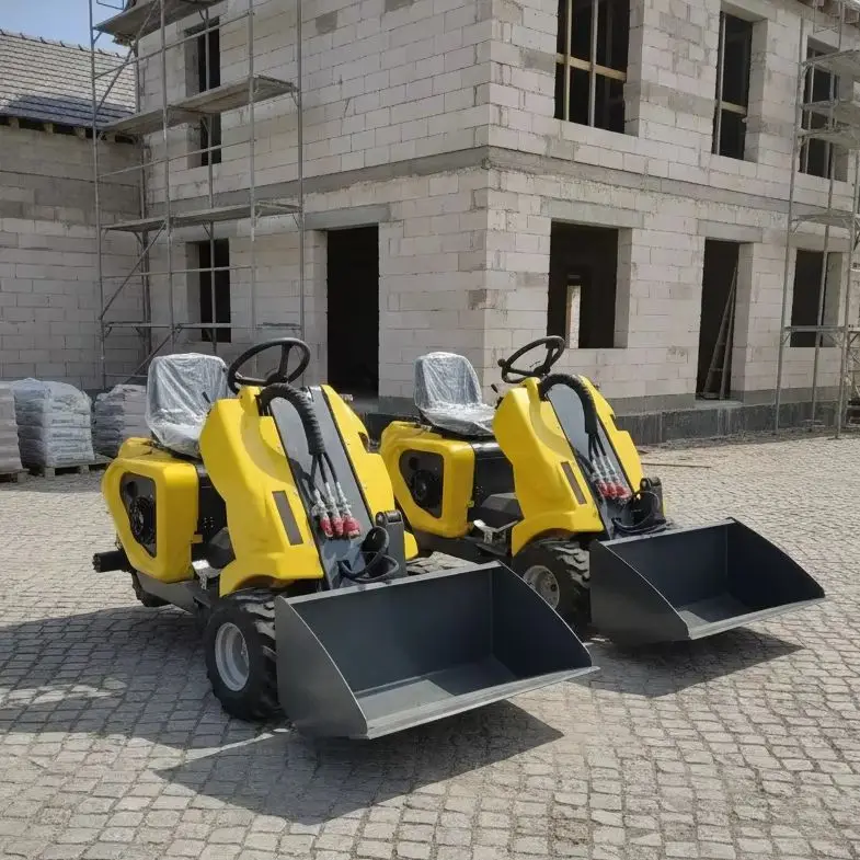 

Custom 3 Wheel Skid Steer Loader for Aluminum Profile Workshop CE Euro 5 Compact Utility Machine