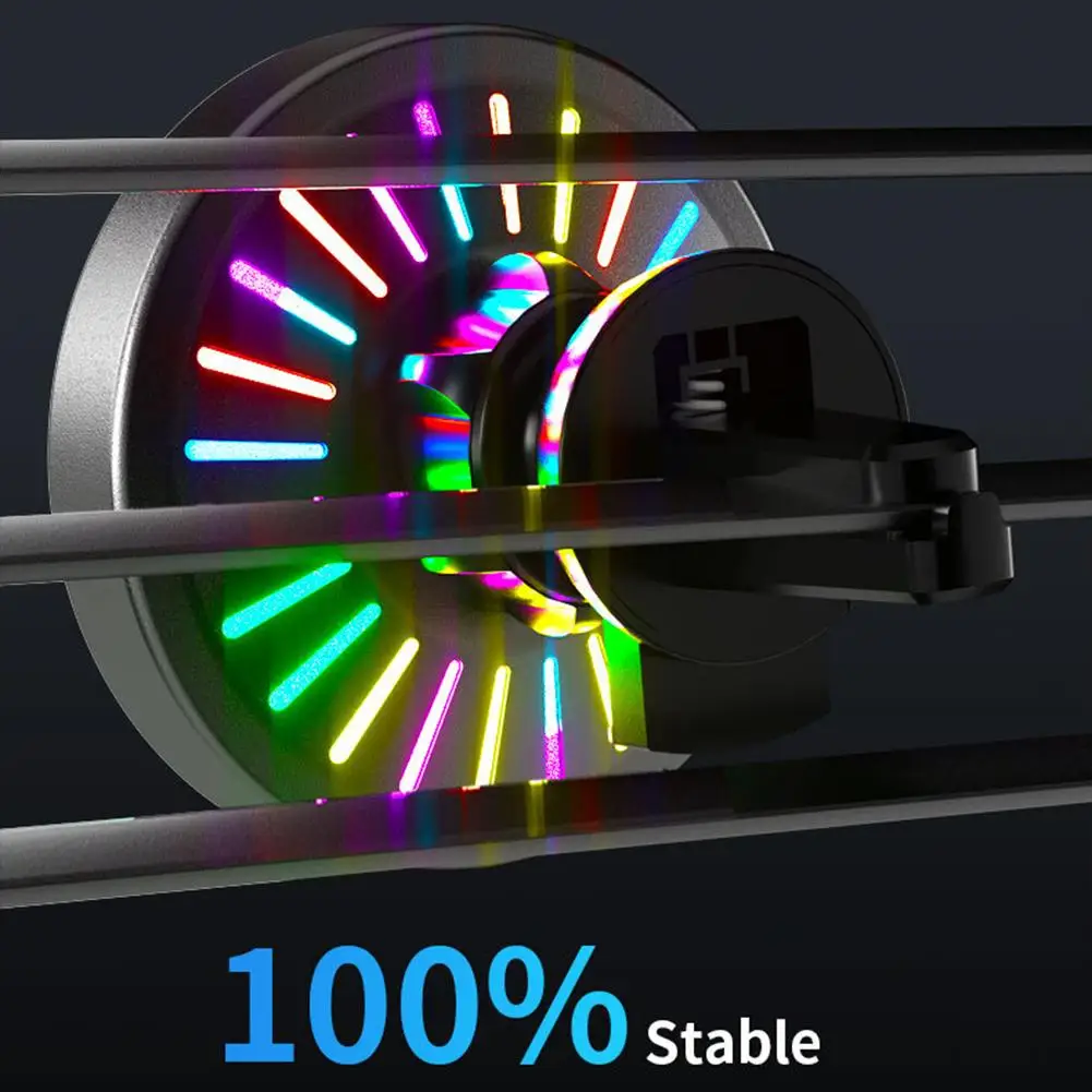 

Magnetic Wireless Car Charger Mount for iPhone 17/16/15/14 pro Max Fast Charging RGB Holder with Strong Magnet