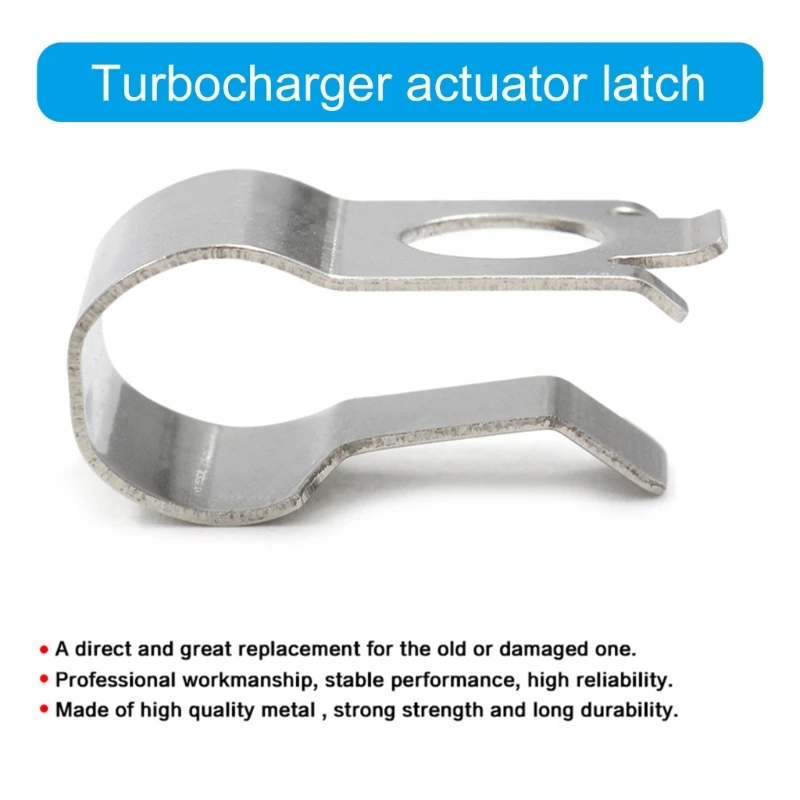 Auto Metal Turbocharger Actuator Clip Fastener Clamp High Temperature Resistant for Boosts Power Increased Acceleration