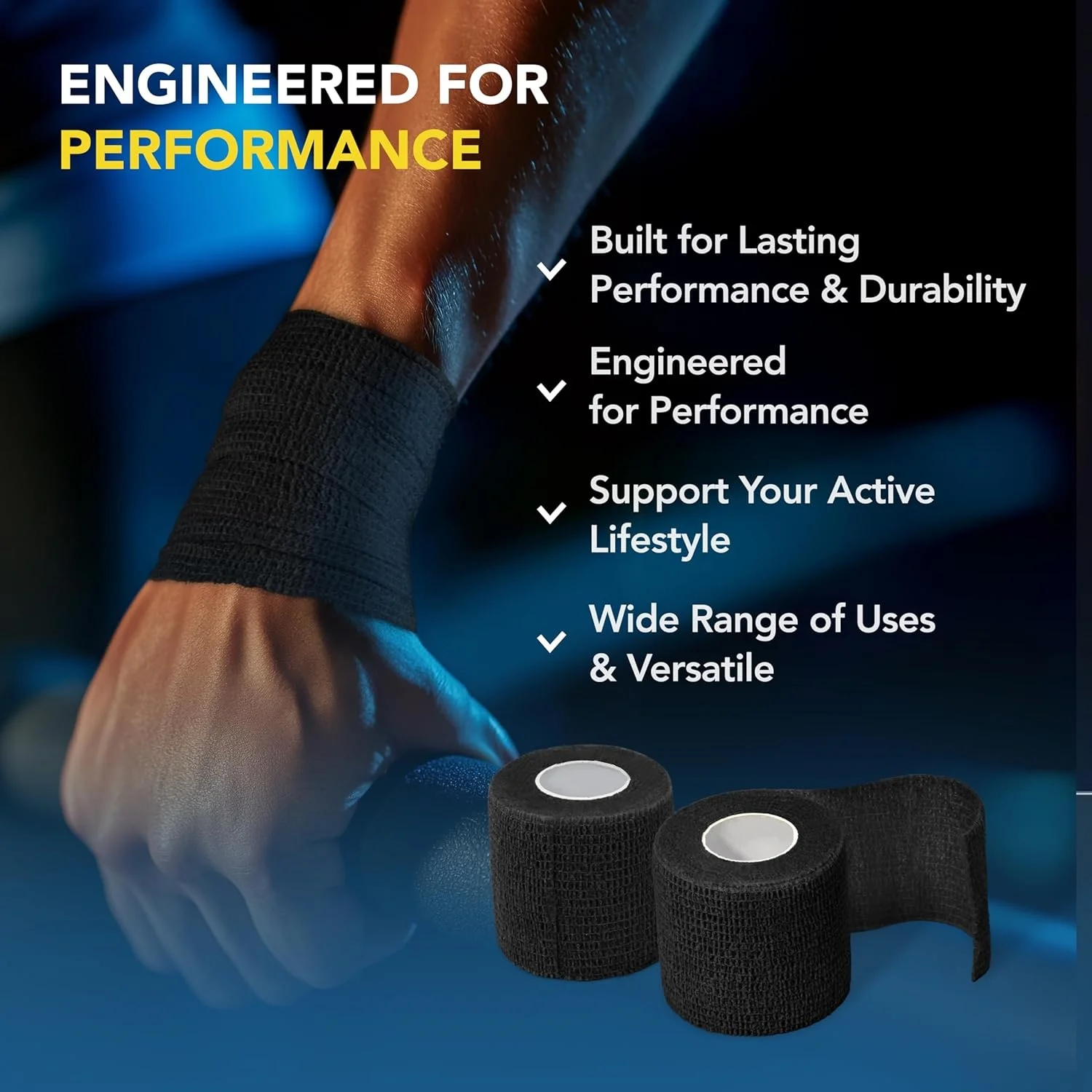 Non Woven Elastic Self Adhesive Bandage Cohesive Bandage for Sports Fixing Finger Wrist Leg