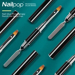 Nail Art Brushes Nail Glue Phototherapy Pen UV Gel Brush Pen Acrylic Nail Art Painting Drawing Carving Pen Manicure Professionne