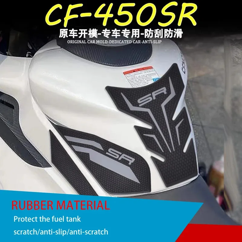

Motorcycle Fuel Tank Side Anti-Slip Protection Pad Knee Grip Stickers Accessories For CFMOTO 450SRS 450SR 450ss 2022 2023 2024