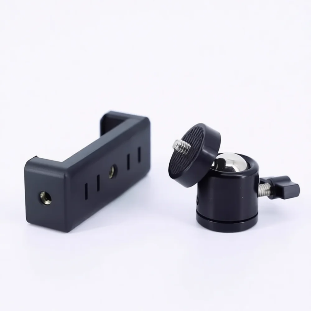 Soporte universal giratorio para trípode de teléfono, con base de 360 grados para colocar el dispositivo en la parte superior, ideal para la configuración de equipos de fotografía móvil y transmisiones en vivo.
