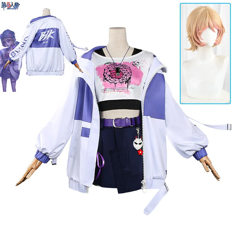 

Game Identity V Tracy Reznik Mechanic Cosplay Costume Wig Hat BLK Uniform Halloween Carnival Party Role Play Clothes 2025 Hot