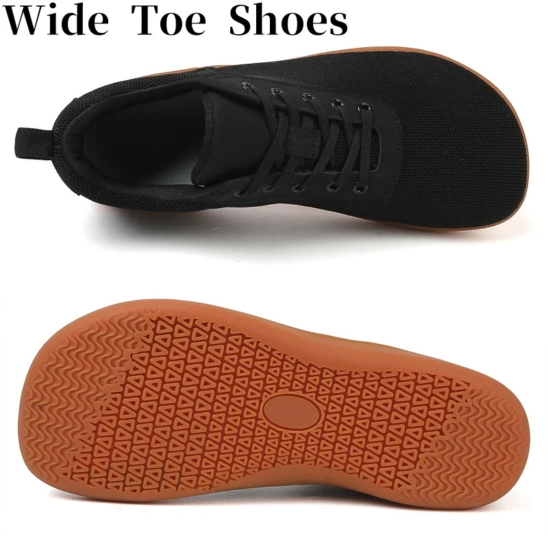 Men/Women Walking Shoes Wide Toe Barefoot Shoes Minimalist Zero Drop Shoes Breathable Fashion Sneakers