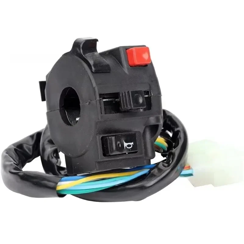 Für ATV 110-250cc Motorrad Elektrischer Startschalter Hupe Blinker Indikatorschalter Nebelscheinwerfer Fern-/Abblendlicht-Taste
