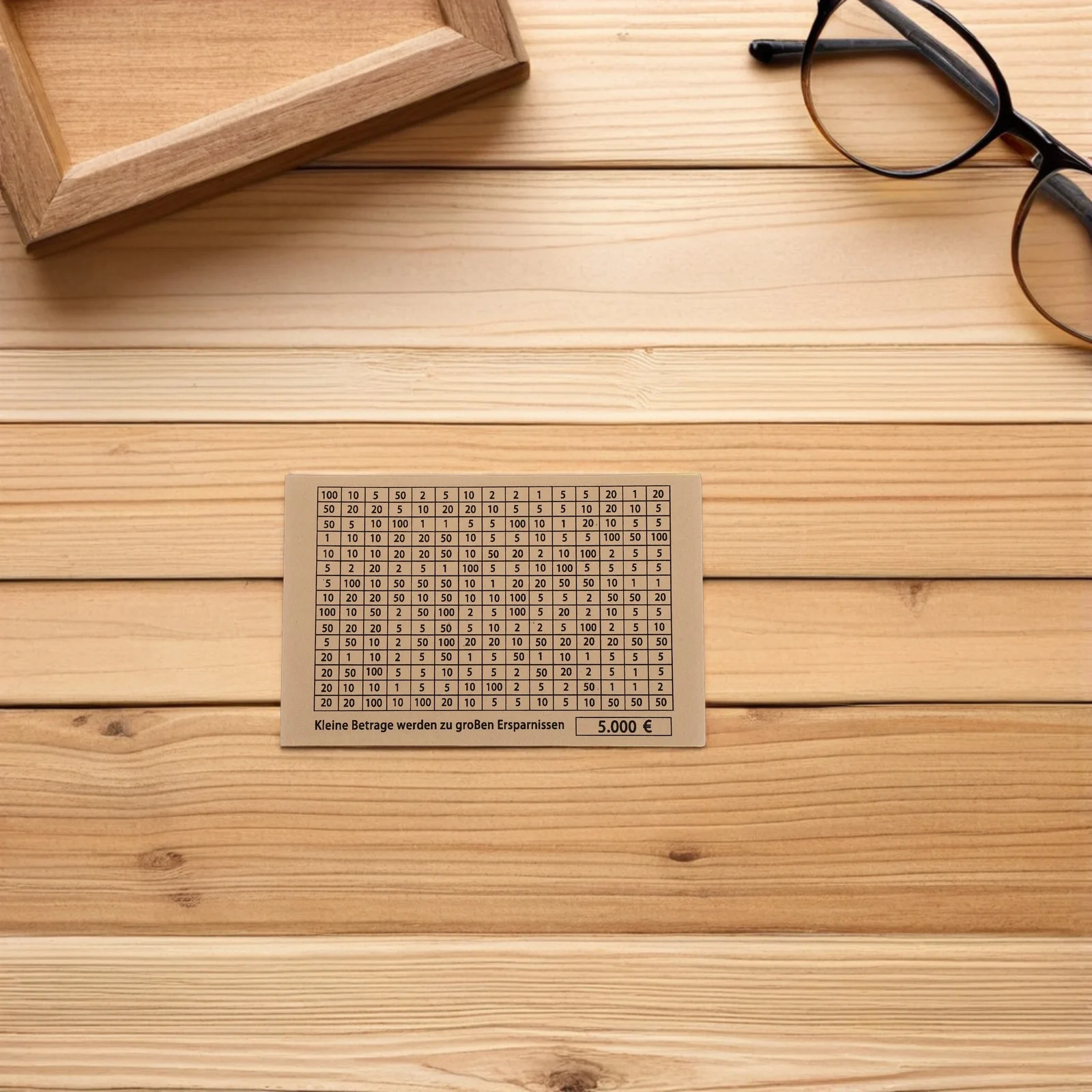 ボックスステッカー 5000ユーロ貯金チャレンジシート 貯金箱トラッカー 予算プランナーステッカー デジタル貯金テンプレート