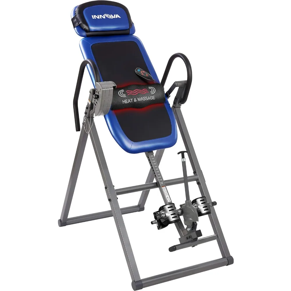 

Advanced Heat and Massage Inversion Table,Black/ Blue / Gray