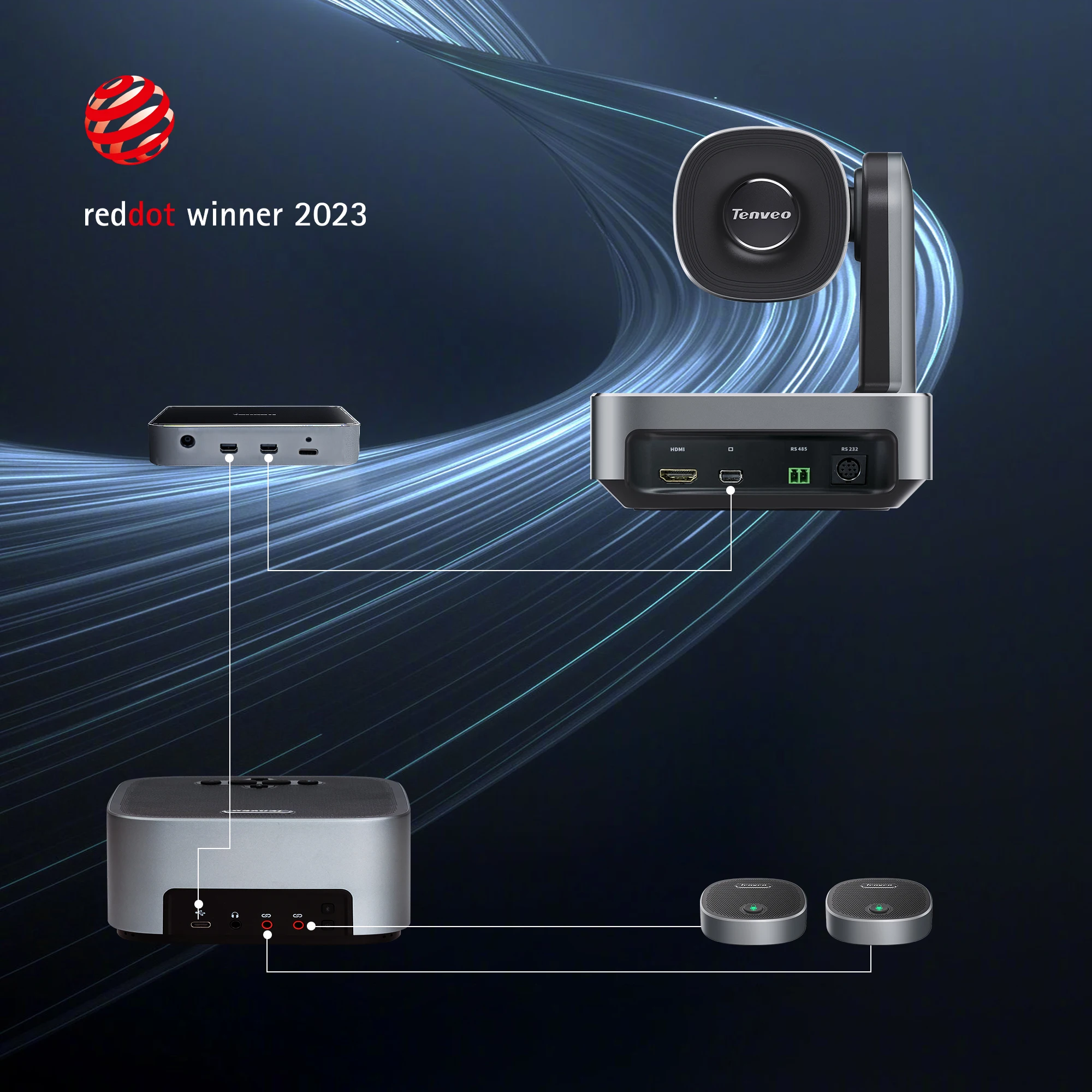 Hot Tenveo VA612 Group 4K 12X Optical Zoom PTZ Camera M6B Audio Conference Speakerphone Video Conference Camera System