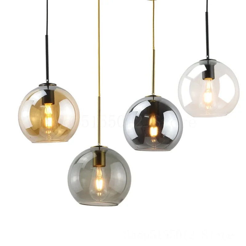 

Glass Ceiling Chandelier Lights Modern Living Room Bedroom Restaurant Decoration Industrial Lighting Kitchen pendant Lamp