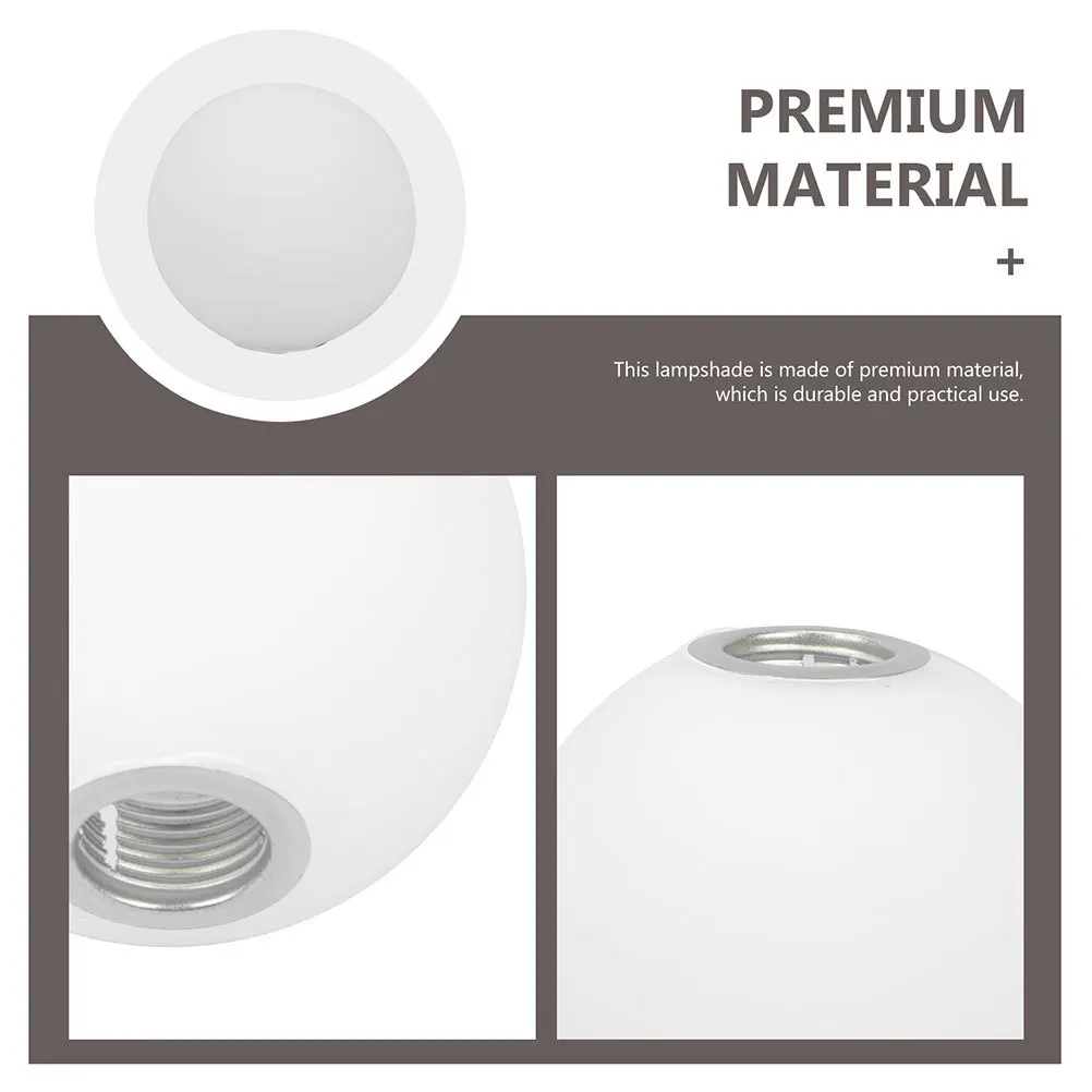 

Frosted Glass Pendant Lamp Shade Round Durable Soft Light Cover Home Lighting Decorative Lampshade Glass Lamp Shade