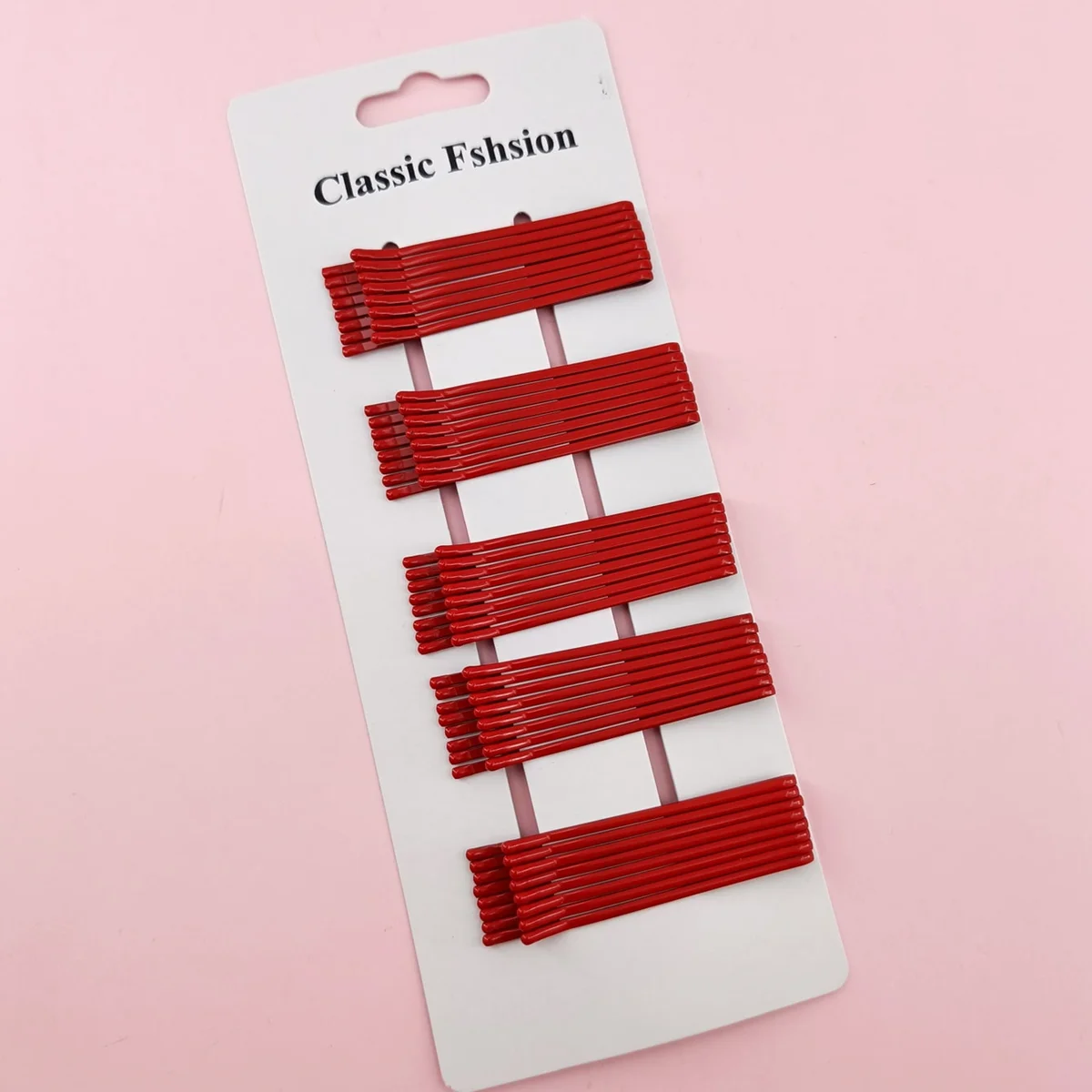 40pcs/set Red Hair Clip Bobby Pins BAngs Clips Flat Style Headwear For Girl Women Non Slip Hair Styling PartySlip Hair Styling