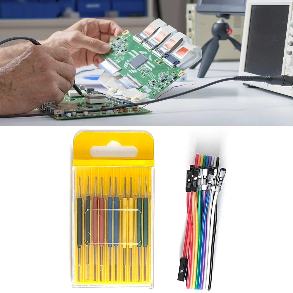 10pcs Universal Chip Test Clip Replacement Parts Universal Chip IC Test Clip 0.13mm Accessories for Programmer Logic Analyzer