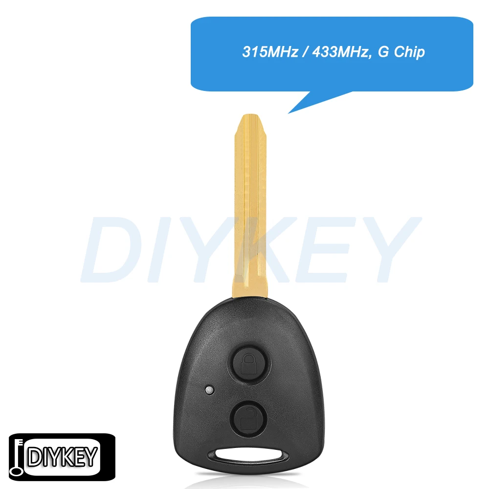 

OEM печатная плата, 2 кнопки, дистанционный автомобильный брелок, 315 МГц, 433 МГц, замена чипа G для Toyota Avanza 2016 2017 2018