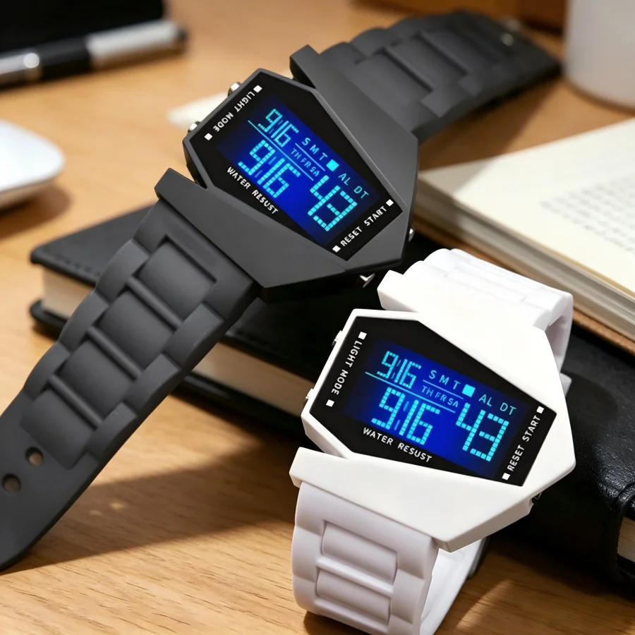 LED Digital Student Watch Luminous Waterproof Sport Children Watch Silicone Strap Electronic Wrist Watch for Unisex Reloj Mujer