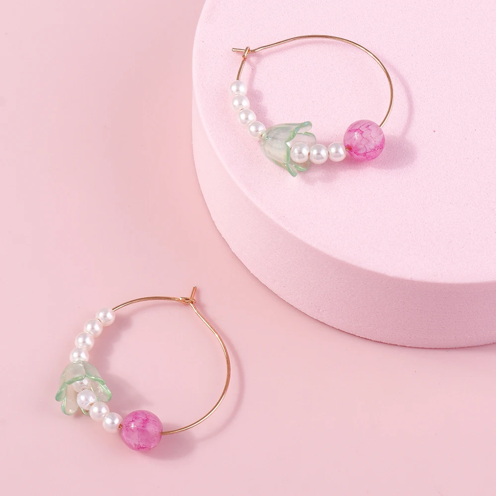 Aihua Original Design Chic Rosa Blume Schmetterling Baumeln Ohrringe für Frauen Trendy Stud Ohrring Hochzeit Schmuck Geschenke – Detail 7