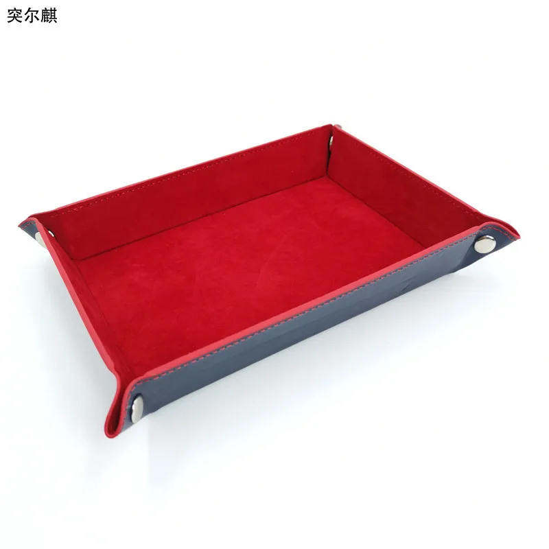 Vuoto ingresso Hall Valet Catchall ricevitore oggetto vassoio chiave gingillo piccolo negozio di cose rettangolare sala moderna nero rosso blu tasca