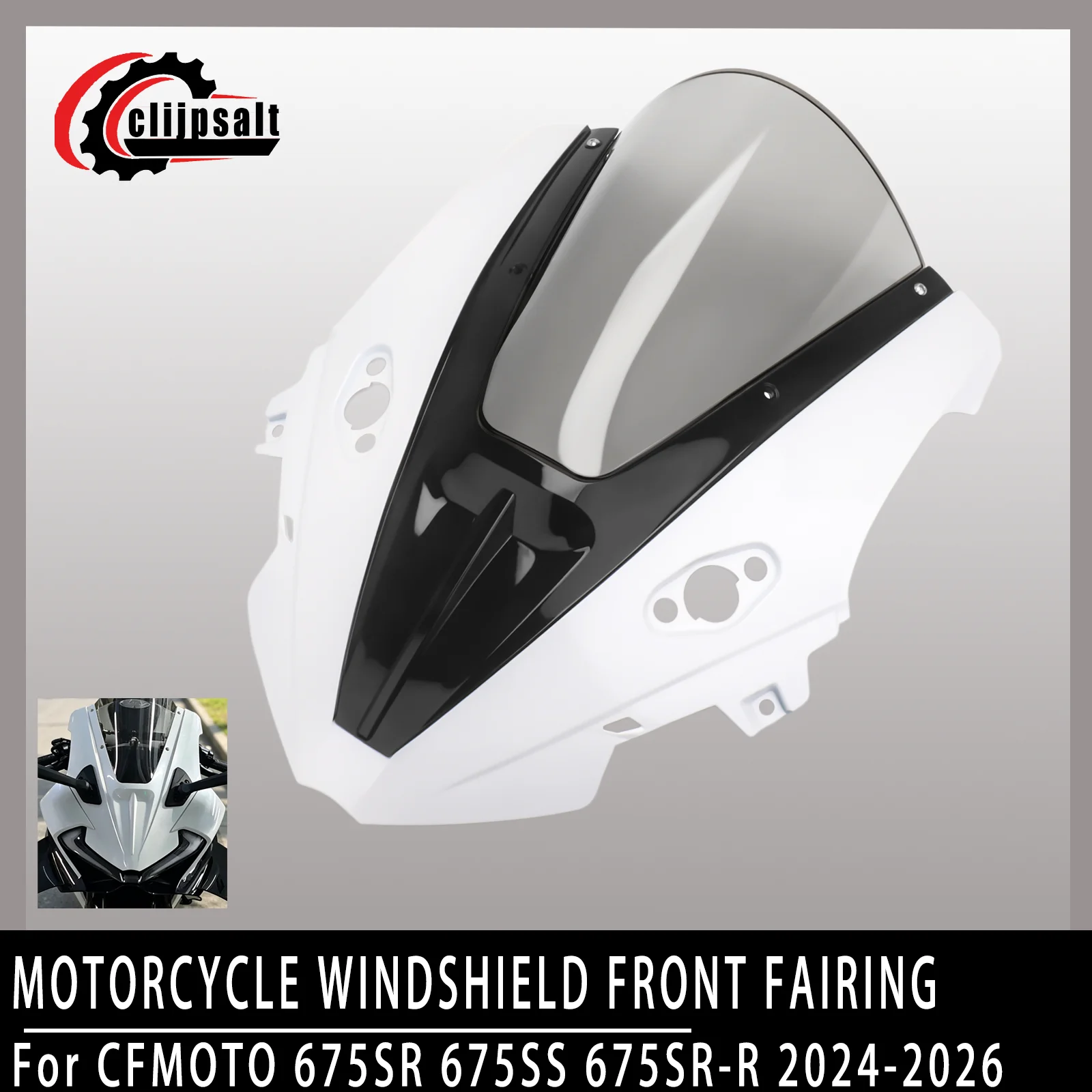 For CFMOTO 675SR-R 675SR  675SS Motorcycle Competition Windshield Fairing Kit  Modified Integrated Fairing with Windshield