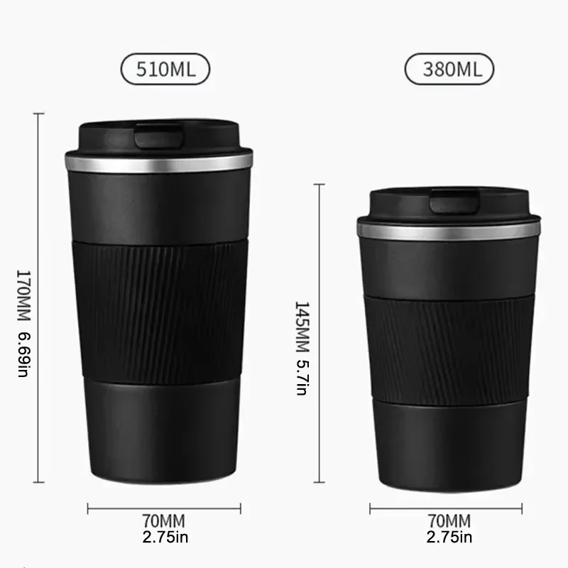 12.85/17.25oz ترمس من الفولاذ المقاوم للصدأ كوب معزول طبقة مزدوجة مانعة للتسرب كوب سفر للرياضة في الهواء الطلق زجاجة فارغة محمولة