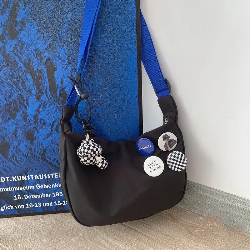 2025 New Style Japanese Trendy Brand Shoulder Bag Fashion Korean Ins Women'S Klein Blue Versatile Casual Crossbody