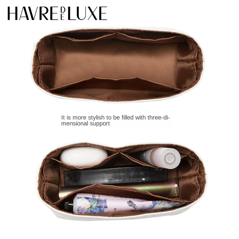 HAVREDELUXE Bag Organizer For Lv New Nano Speedy Bag Ultra-light Liner Bag Storage Bag Middle Bag Compartment