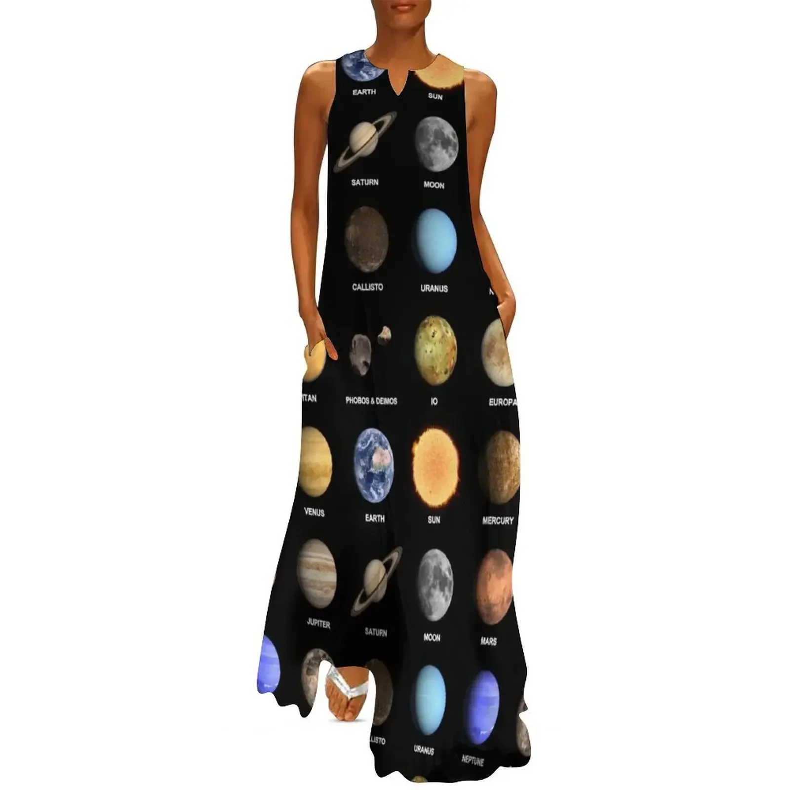 

Solar System Planets Long Dress evening dress women elegant party dresses for women 2025 dresses for woman evening dress