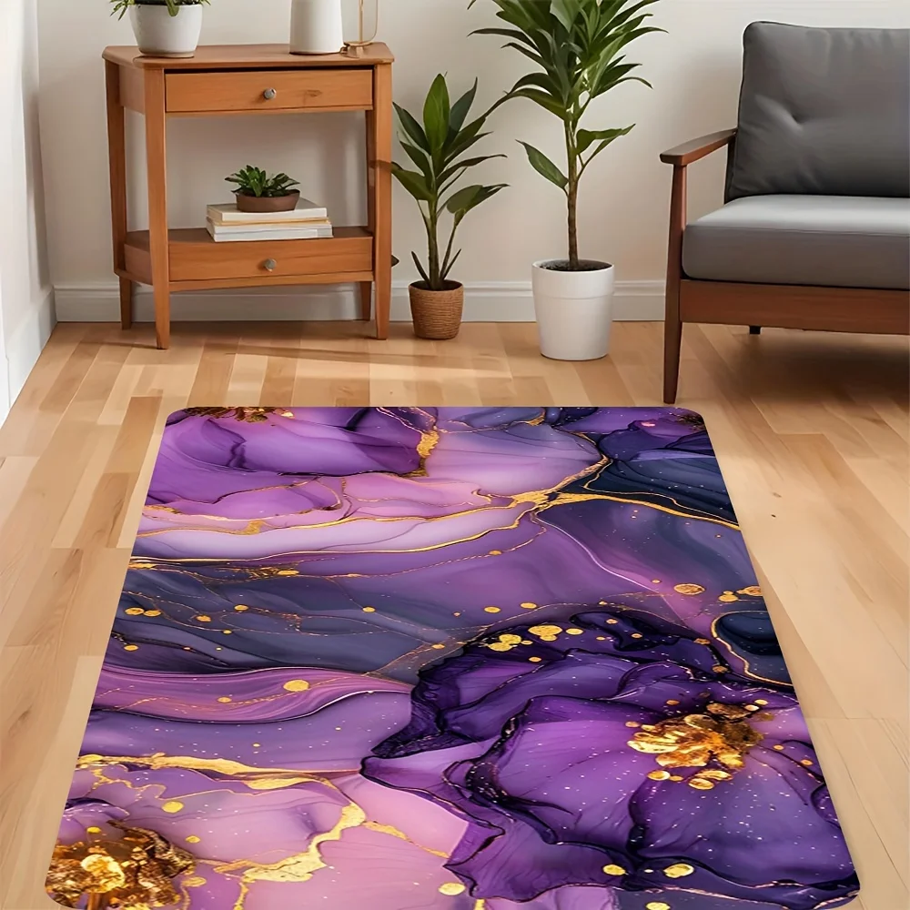 Festive Ocean Adventure Motif Rectangular Rug Decorative Non Slip Door Mat Versatile Accent For Gym Dance Studio Lounge Area