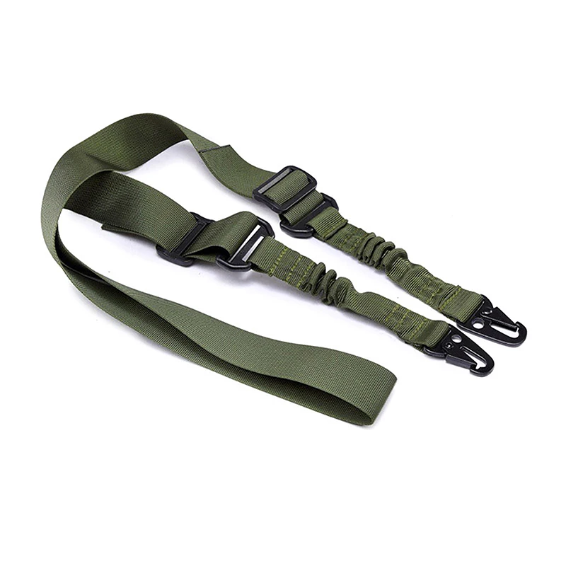 Tactical Two Points Sling Bungee Shoulder Strap Durable Nylon Rifle Belt Heavy Duty Sling For Outdoor Hunting Sports Accessories