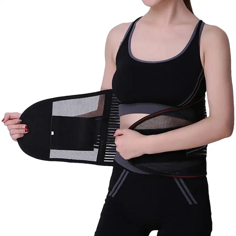 

Sports Back Brace Protective Belt Running Fitness Waist Protector Workout Girdles Band Waist Trainer Brace Stretchy For Hiking