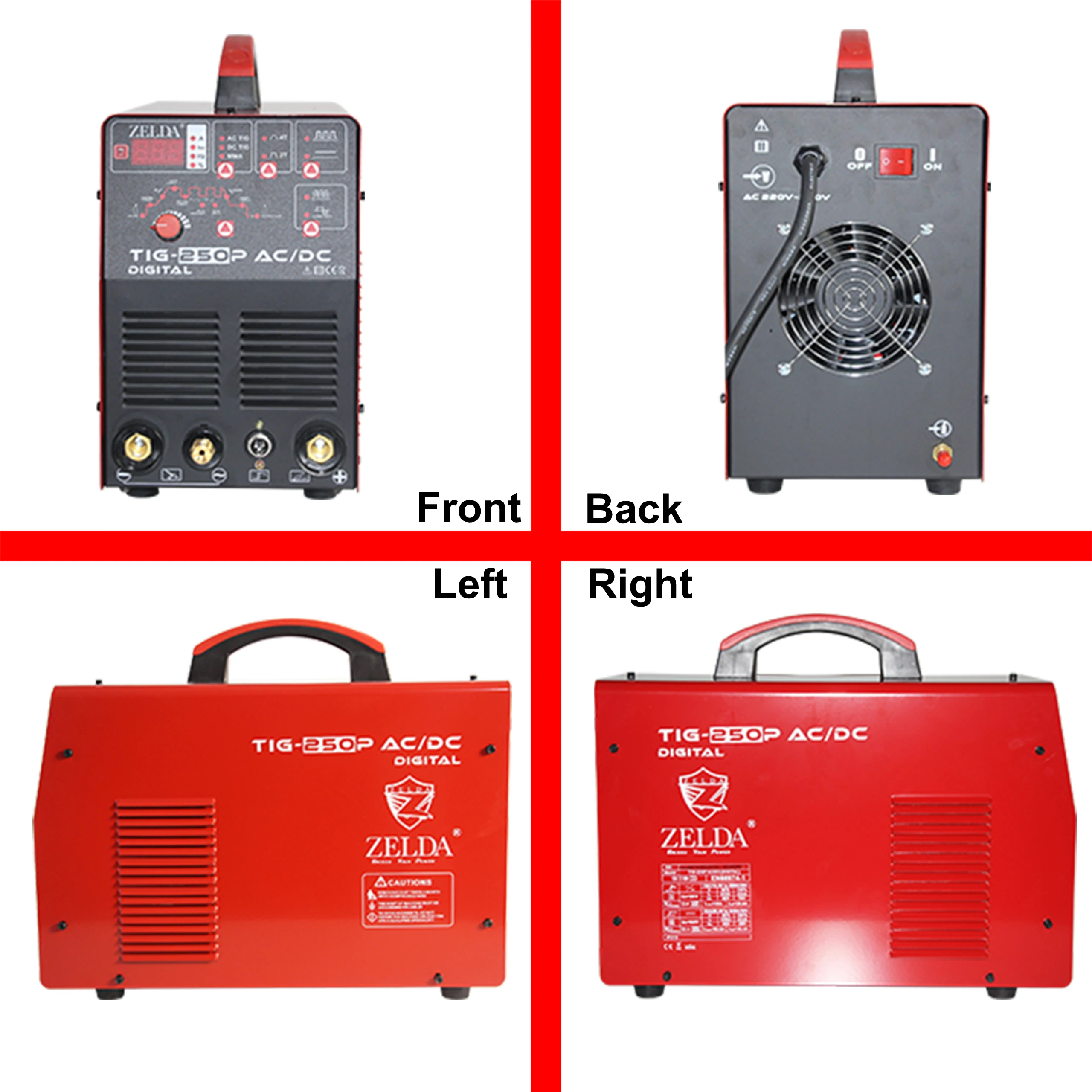 2 in 1 Tig AC DC Pulse Tig Welder Portable Digital IGBT MMA Machine Stainless Steel Copper Welding New Used Condition Available