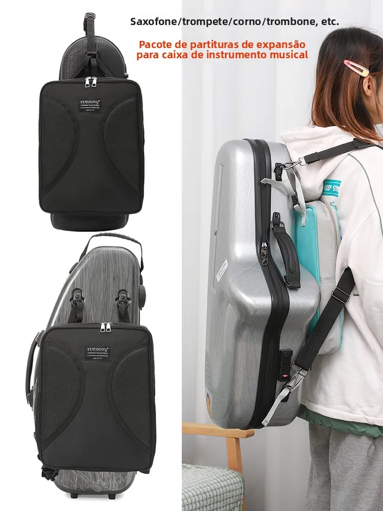 サックスケース、楽譜、アクセサリー収納、小型トランペット、楽器、ロングトランペットエクステンション、吊り下げバッグ、寄木細工の箱