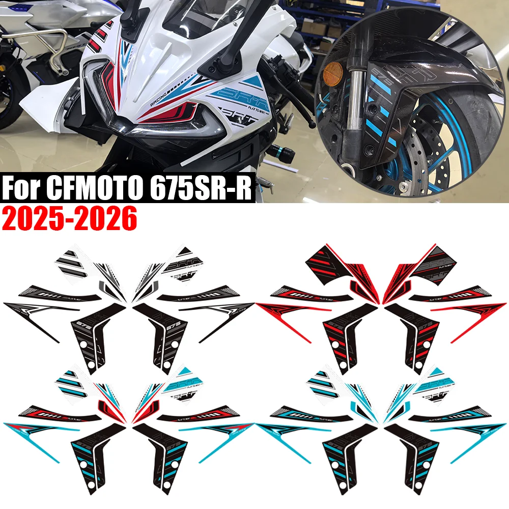 Tank Pad Knee & Front Fender Protection Stickers Decals For CFMOTO 675SR-R 2025-2026 Motorcycle Accessories