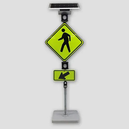 Faro da traffico pedonale lampeggiante rotondo