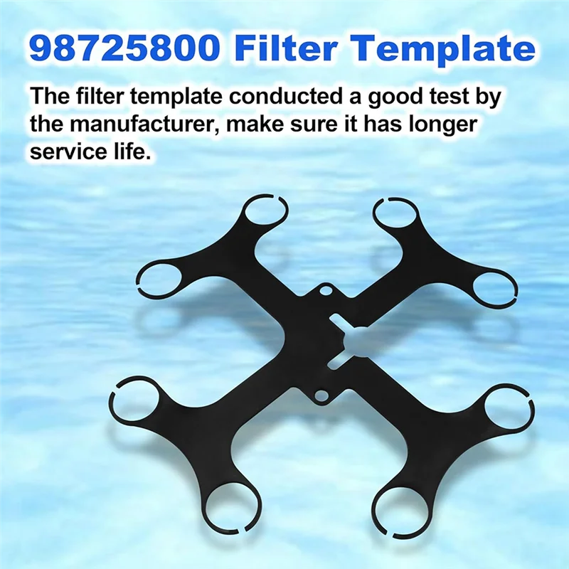 

RTENTE-98725800 Filter Template Replacement For FNS Plus Pool And Spa D.E. Filter,Black