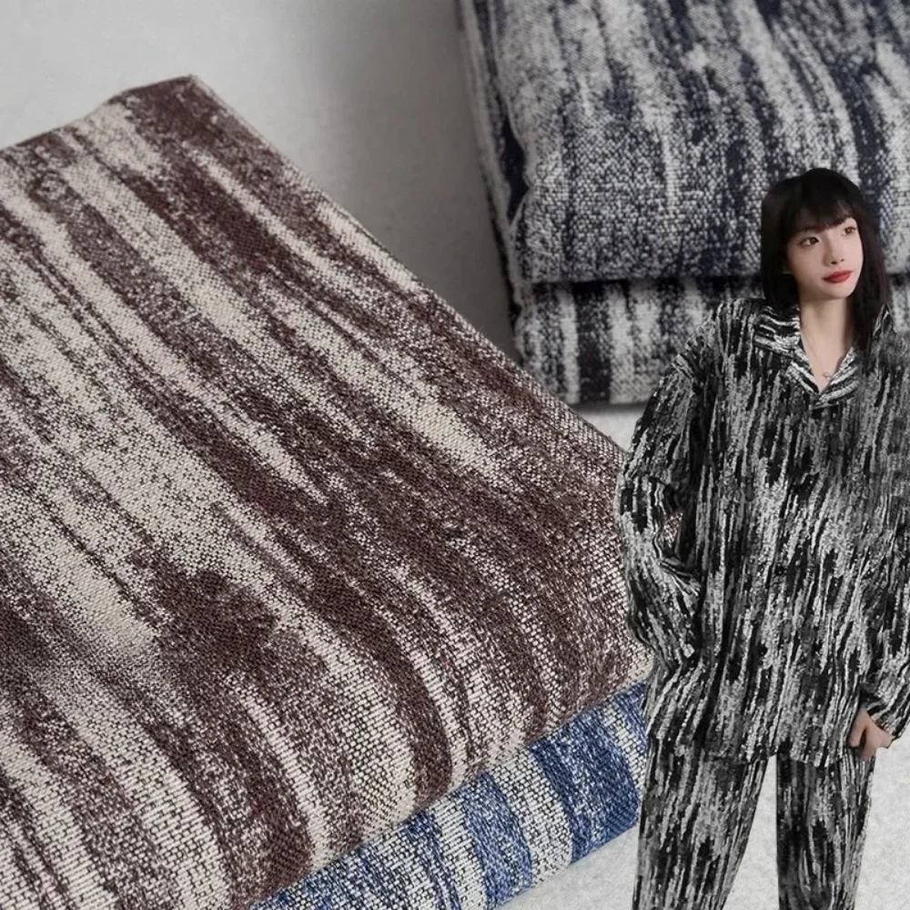

Vintage Trench Coat Suit Jacquard Fabric for Creative Outerwear Pants Skirt DIY Clothing Designer Fabrics Per Meter Cloth Sewing
