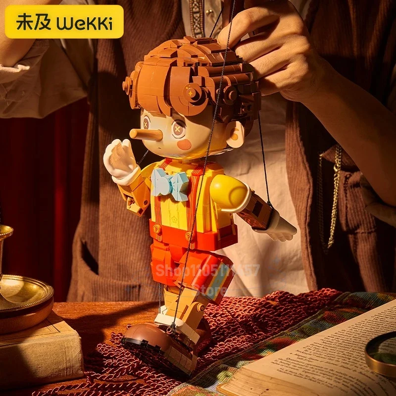 

Wekki Pinocchio Building Blocks Anime Cartoons Classic Fairy Tale Assembling Models Toys Desktop Decoration Collectible Gifts