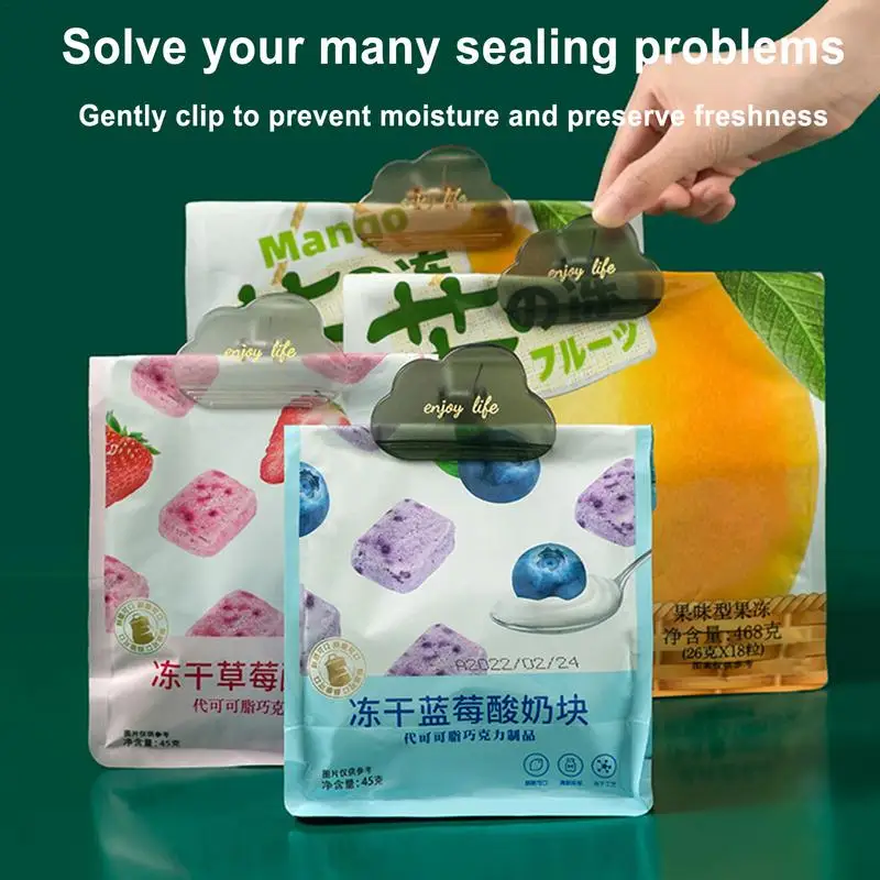 Fridge Magnet Chip Clips Fridge Refrigerator Magnets Strong Clip Magnets Food Clips Bag Sealing Clips Transparent List Display