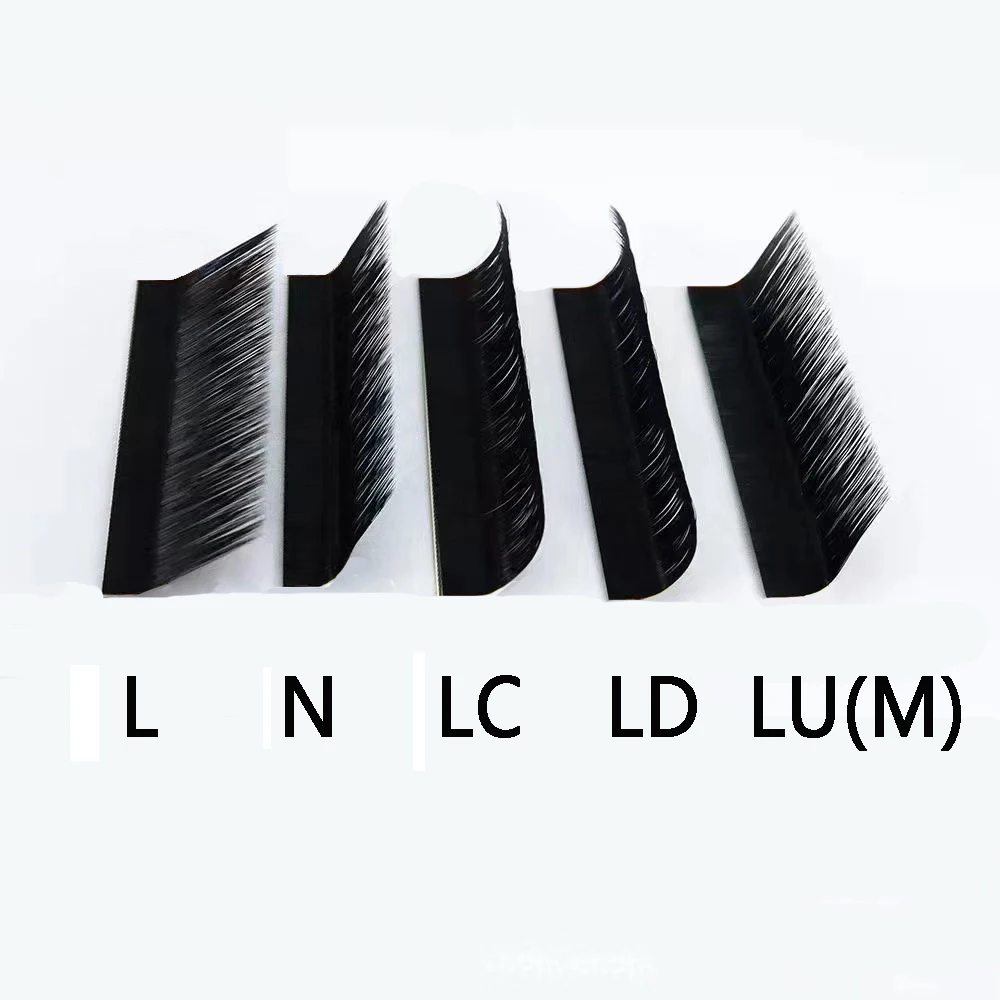 MAIXIAOQI L/LU/M Curl YY 3D 4D 5D W Shape Eyelash Extension Hand Woven Soft Light Natural Lashes Premade Volume Fan Eyelashes