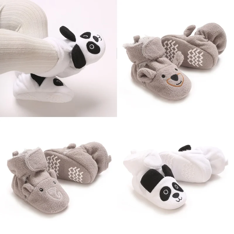 

Cute Cartoon 0-18M Baby Winter Warm Baby Boots Made Of All Cotton Soft And Comfortable Walking Boots For Toddlers