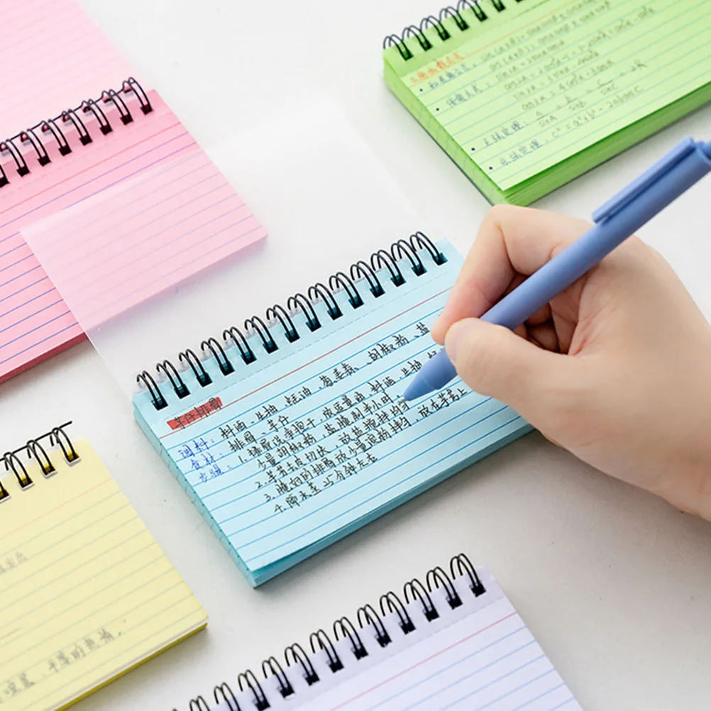 

5 Pcs Coil Notebook Spiral Notebooks Notepad Tear Off Reusable Small Writing Pads Iron Student Memo 3x5 Pocket Portable