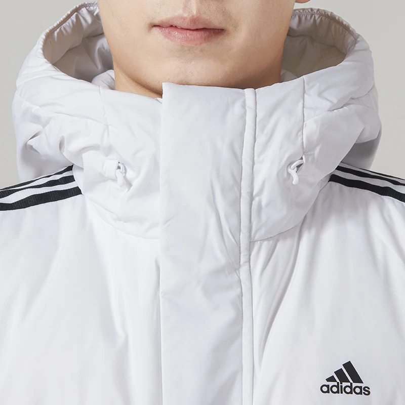 أديداس (أديداس) سترة رجالية شتوية نمط جديد دافئ 600 ملء منتصف طول أسفل سترة في الهواء الطلق يندبروف مقنعين ملابس رياضية It8713