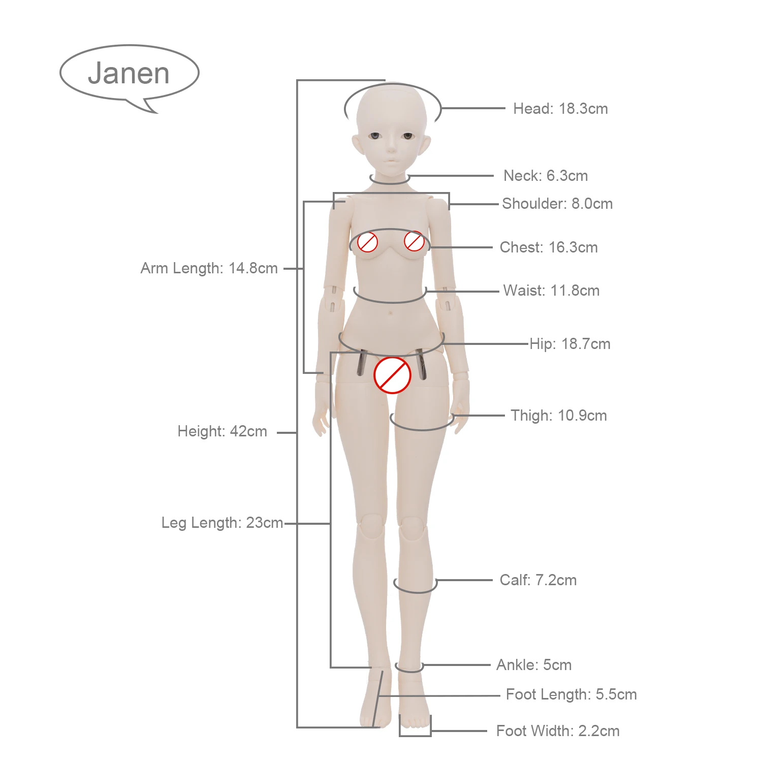 JOYBJD دمية Janen BJD الأصلية 1/4 كيمونو كم موضة منتقي الزهور اللطيفة في الربيع الراتنج Bjd دمية مشتركة مجموعة كاملة #6