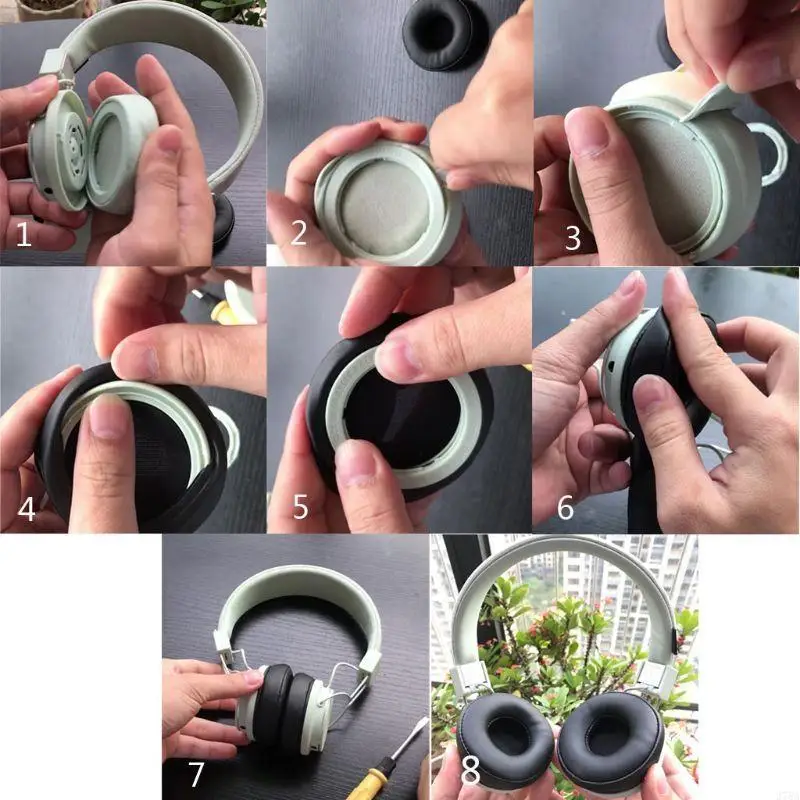 

J78A Ear Pads Cushion Cover Parts Earpads Pillow for ATH FC707 FC700 ATH-S100 S100IS