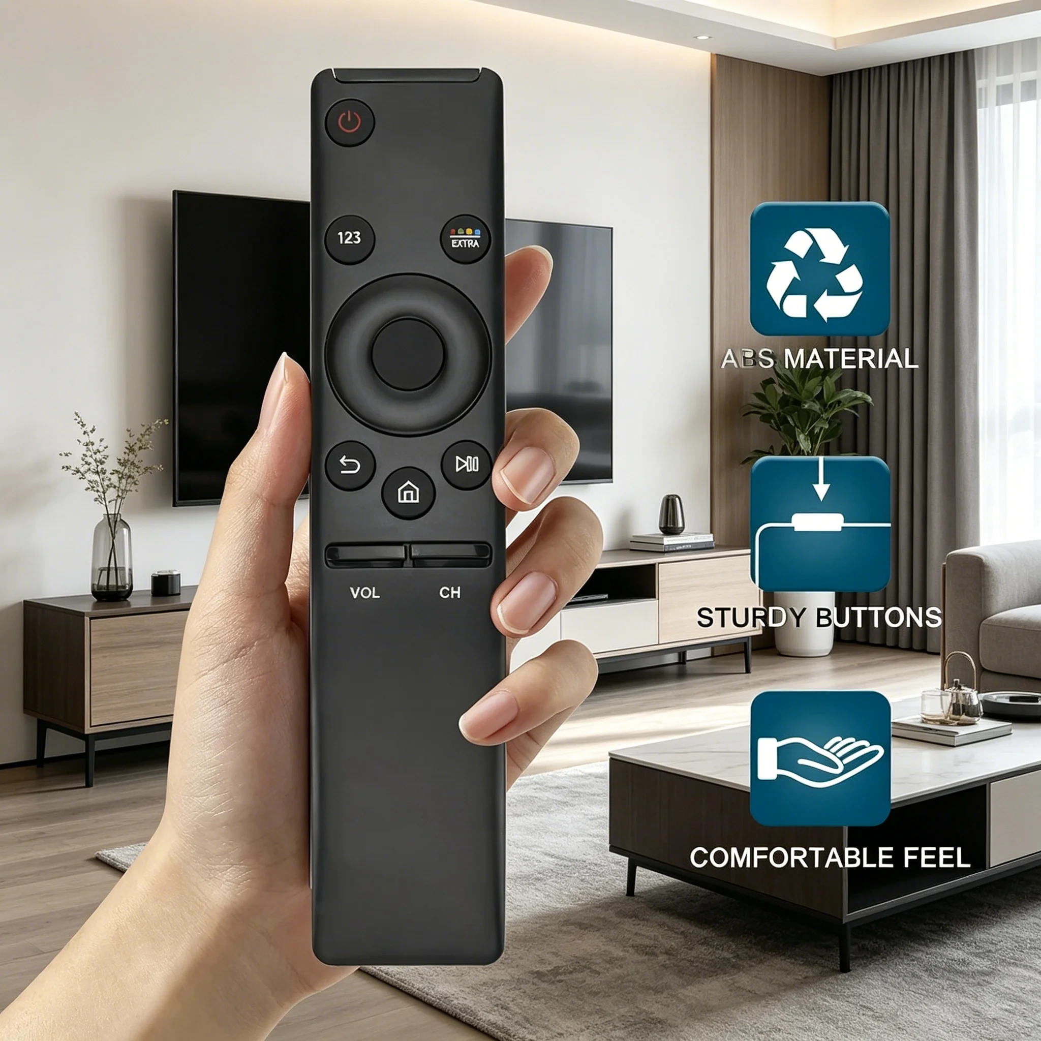 Replacement BN59-01259B BN59-01259D Remote Control, Universal Smart TV Remote for Samsung 4K HD Smart TV, All Samsung Smart TVs