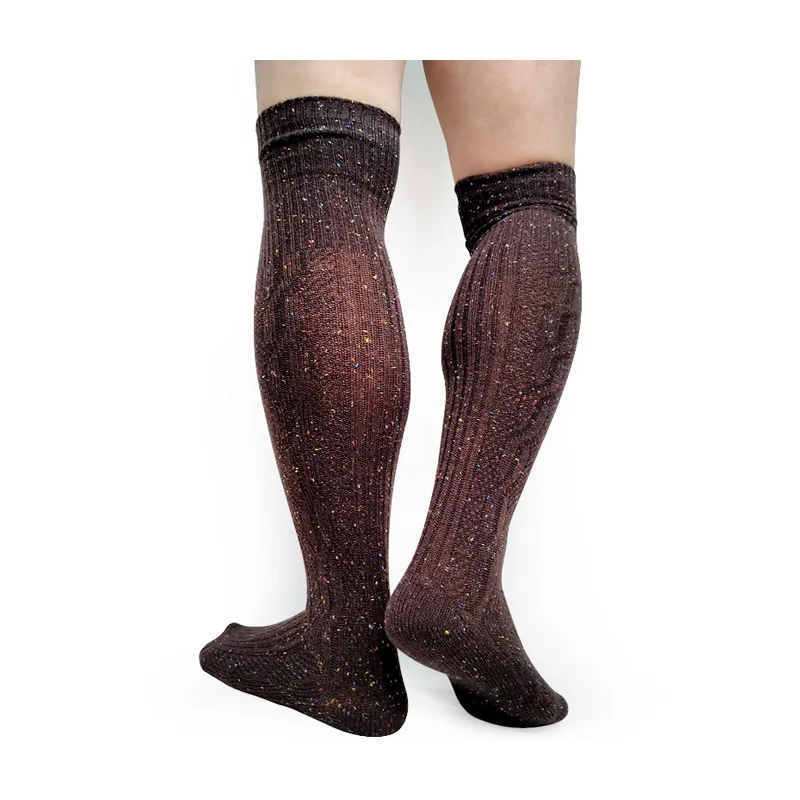 

Мужские зимние толстые носки выше колена в полоску, сохраняющие тепло, длинные чулки, деловой костюм, шланг