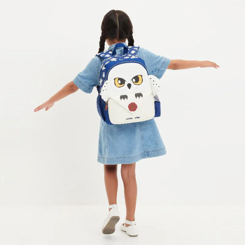 Genuine Australia Smiggle Owl School Bag Elementary School Student Cartoon Backpack Large Capacity Backpack Cartoon Tritan Box