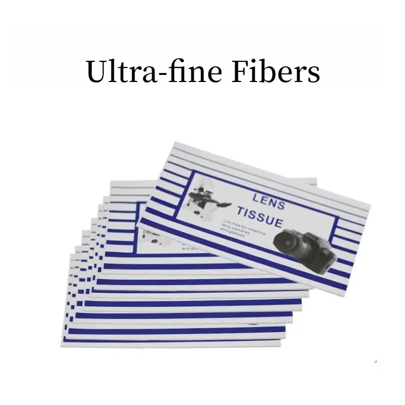 100 Sheets Camera Lens Cleaning Tissue Camera Lens Cleaning Microscope Cleaning Paper Eyeglasses Kit Lense Cleaner 2 Booklets