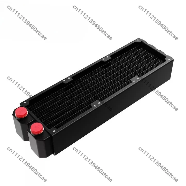 45mm Double‑Layer Copper Radiator 3pcs 80mm Fan Mount Pure‑Copper Fin Water Cooling Row For PC DIY Liquid Cooling Parts 2